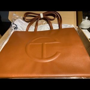Telfar large tan shopping bag. Used only twice.